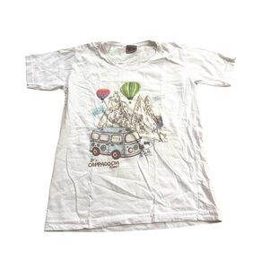 Turkey Souvenir White Graphic T-Shirt with Cappadocia Design Size 9-11